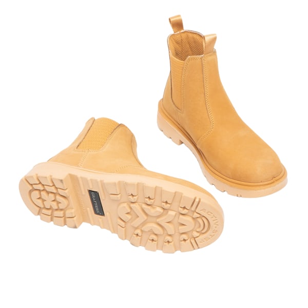 Grafters Mens Grinder Säkerhet Twin Gusset Läder Dealer Boots 7 Honey Nubuck 7 UK