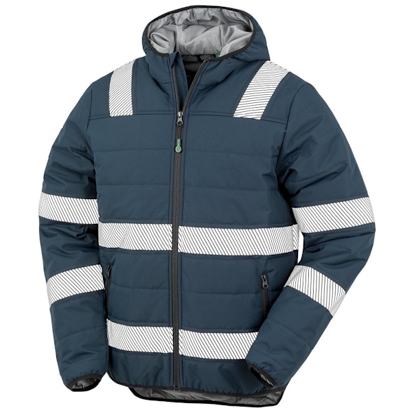 Result Äkta Återvunnen Herr Ripstop Vadderad Jacka XL Marinblå Navy XL