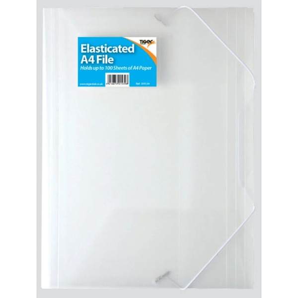 Tiger Stationery A4 Dokumentportfölj (3-pack) En Storlek Transparent Clear One Size