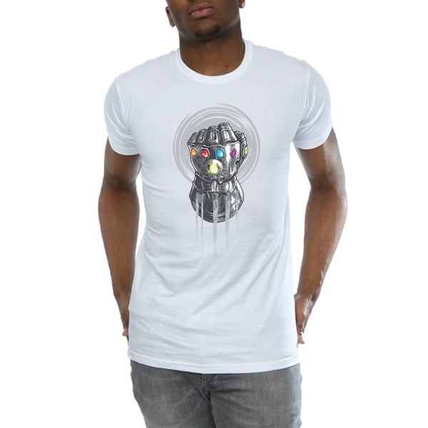 Avengers Infinity War Herr Gauntlet Bomull T-shirt 3XL Vit White 3XL