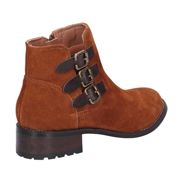 Divaz Dam/Dam Lexi Slip On Buckle Boot 4 UK Tan Tan 4 UK