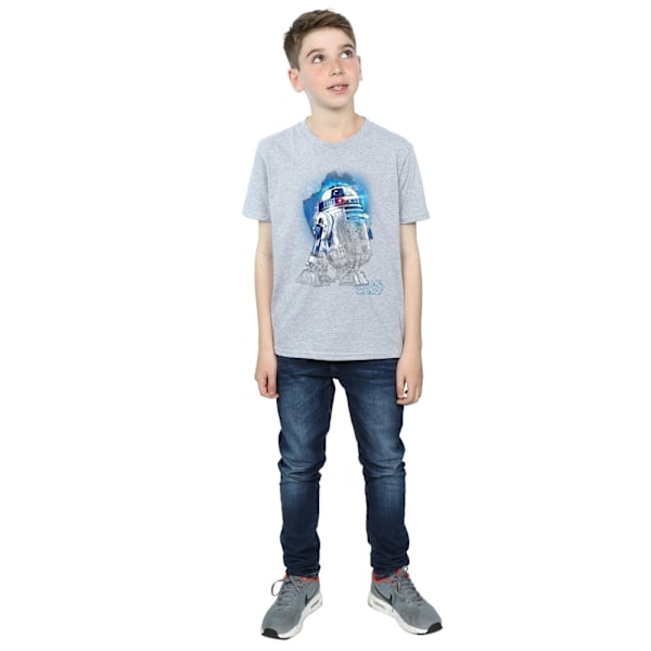 Star Wars: The Last Jedi Boys R2-D2 Borstad T-shirt 5-6 år S Sports Grey 5-6 Years