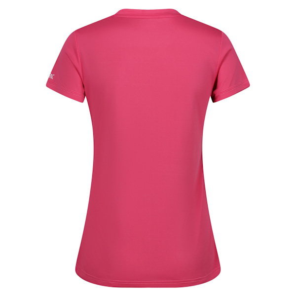 Regatta Fingal V-halsad T-shirt för damer, storlek 14 UK, flamingorosa Flamingo Pink 14 UK