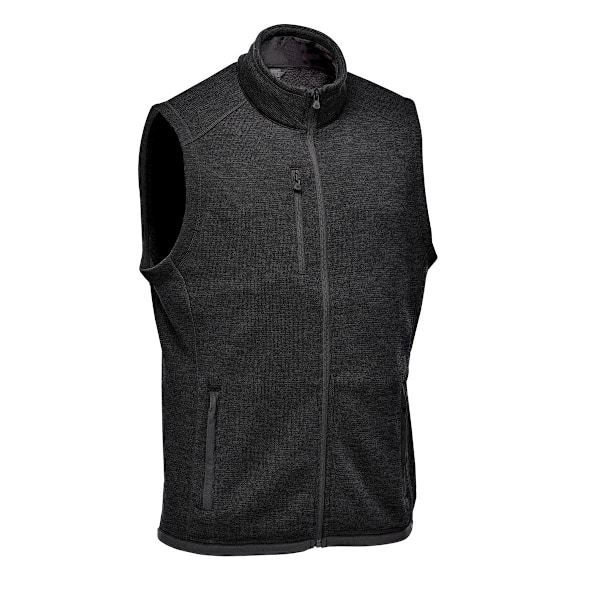 Stormtech Herr Avalante Stickad Heather Full Zip Gilet L Svart Black L