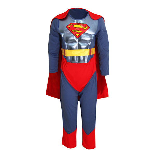 Superman Barn/Barn Metallic Kostym L Blå/Röd Blue/Red L
