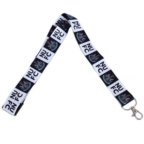 Newcastle United FC Crest Lanyard One Size Vit/Svart White/Black One Size