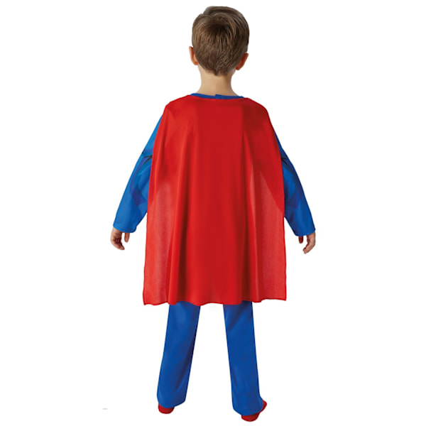 Superman Pojkkostym Comic L Blå/Röd/Gul Blue/Red/Yellow L