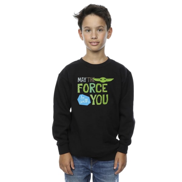 Star Wars Boys The Mandalorian May The Force Be With You Sweats Black 12-13 Years