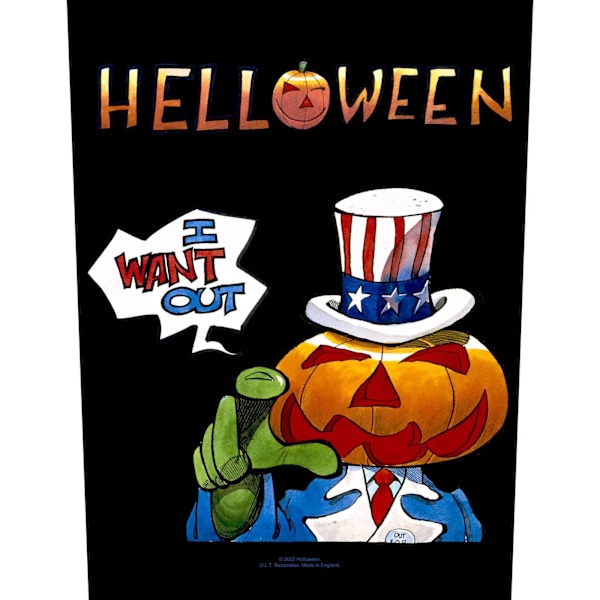Helloween I Want Out Patch En Storlek Flerfärgad Multicoloured One Size