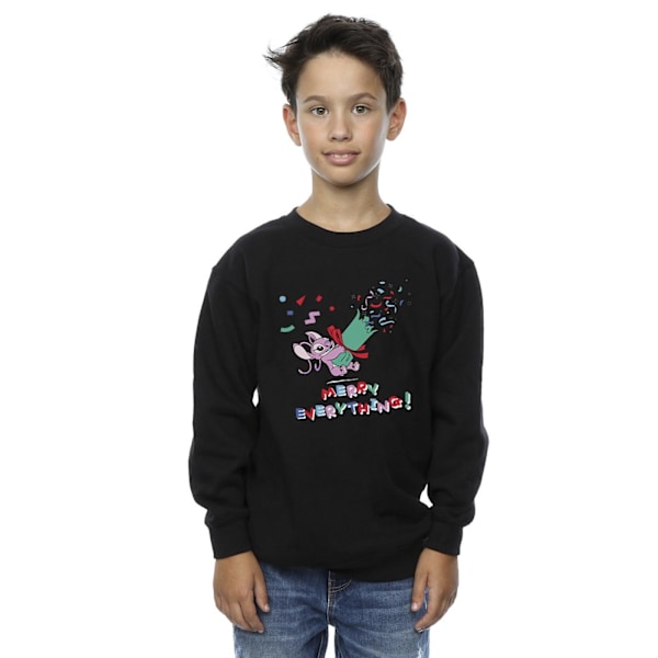 Disney Boys Lilo And Stitch Angel Merry Everything Sweatshirt 3 Black 3-4 Years