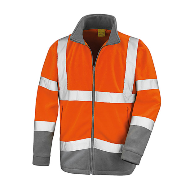 SAFE-GUARD by Result Herr Hi-Vis Fleecejacka XL Fluorescerande Orange Fluorescent Orange XL