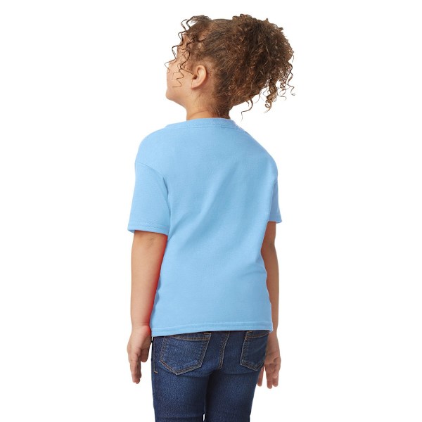 Gildan Barn/Barn Plain Bomull Tung T-shirt 4 År Ljus Light Blue 4 Years