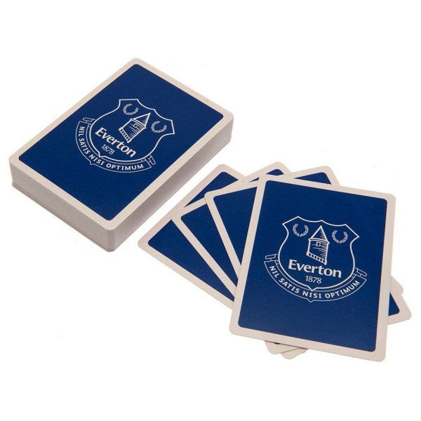 Everton FC Crest Spelkortsdäck One Size Blå/Vit Blue/White One Size