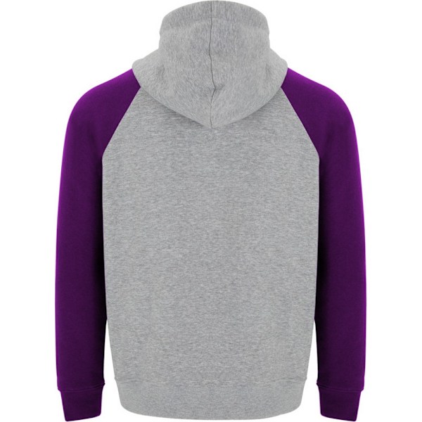 Roly Badet Tvåfärgad Hoodie med Dragsko för Barn 9-10 År Heather Grey/Purple 9-10 Years