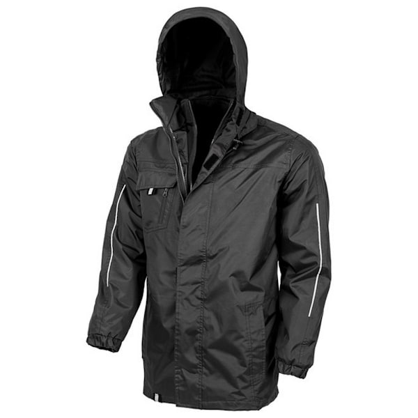 Result Core Unisex Vuxen Transit 3 i 1 Softshell Tryckbar Jacka Black M