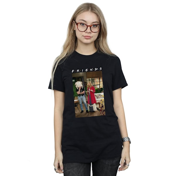 Friends Dam/Damer Joey Kalkon Bomull Boyfriend T-Shirt S Svart Black S