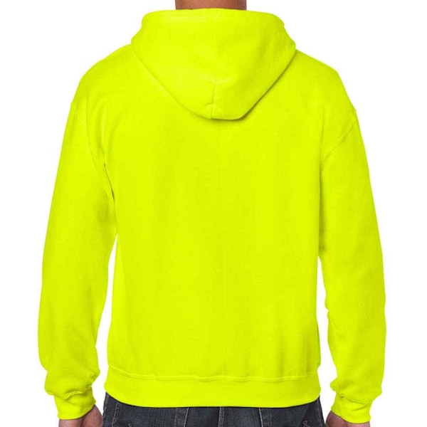 Gildan Herr Heavy Blend Full Zip Hoodie M Säkerhetsgrön Safety Green M