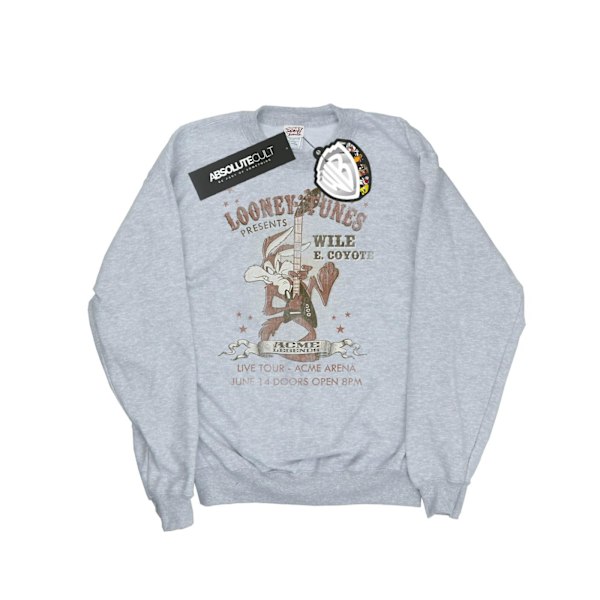 Looney Tunes Dam/Damer Wile E Coyote Gitarr Sweatshirt S He Heather Grey S