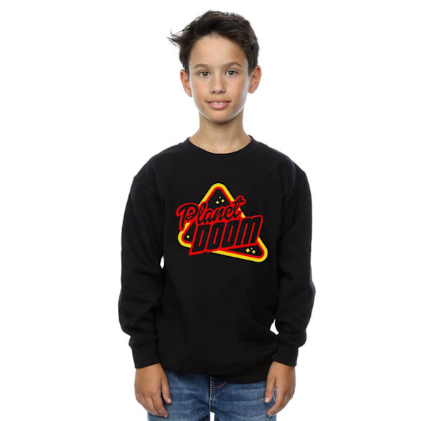 Ready Player One Boys Planet Doom Logo Sweatshirt 7-8 år Bla Black 7-8 Years