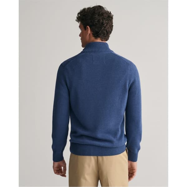 Gant Herr Micro Textured Half Zip Tröja XL Marine Marine XL