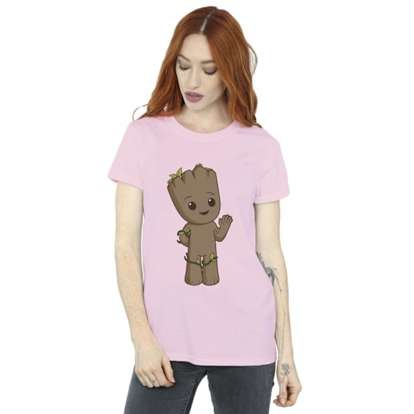 Marvel Dam/Kvinnor Jag Är Groot Söta Groot Bomull Pojkvän T-S Baby Pink S