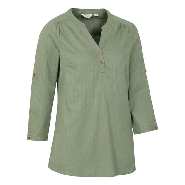 Mountain Warehouse Dam Petra Avslappnad Passform 3/4 Ärm S Light Khaki 8 UK