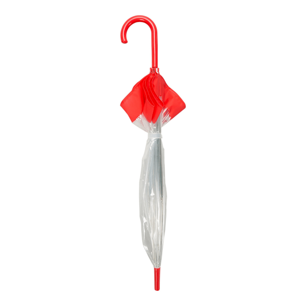 Mountain Warehouse Dome Stick Paraply En Storlek Genomskinlig/Röd Clear/Red One Size