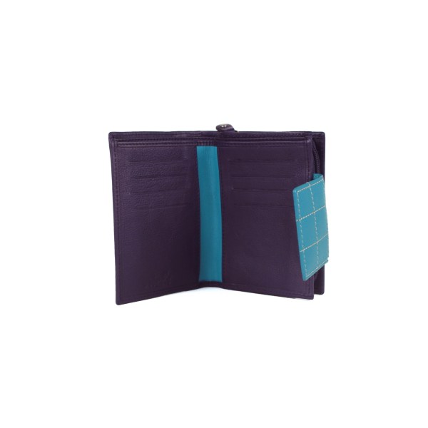 Eastern Counties Läder Dam/Dam Diva Quilted Tab-väska O Purple/Turquoise One size