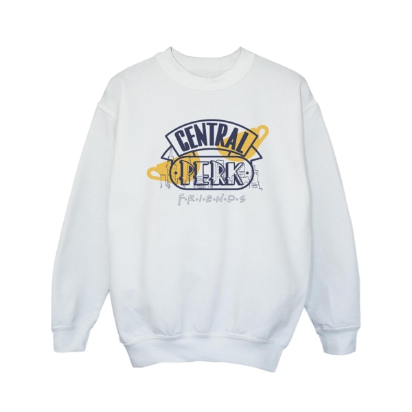 Friends Girls Central Perk Sweatshirt 7-8 år Vit White 7-8 Years
