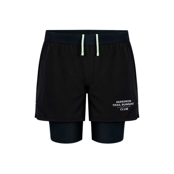 Karrimor Performance 2-i-1 Löparshorts för män M Svart Black M