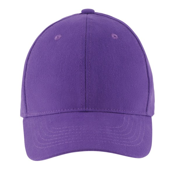 SOLS Unisex Buffalo 6-panel basebollkeps CAP mörklila Dark Purple ONE