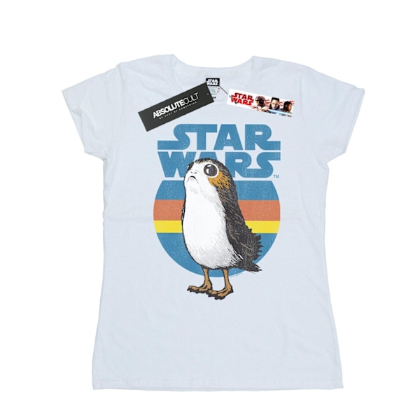 Star Wars Dam/Damer The Last Jedi Porg Bomull T-shirt S Vit White S