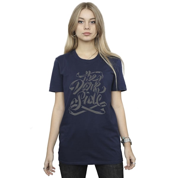 Star Wars: Obi-Wan Kenobi Dam/Damer The Dark Side Bomull Boyfriend T-shirt Navy Blue S