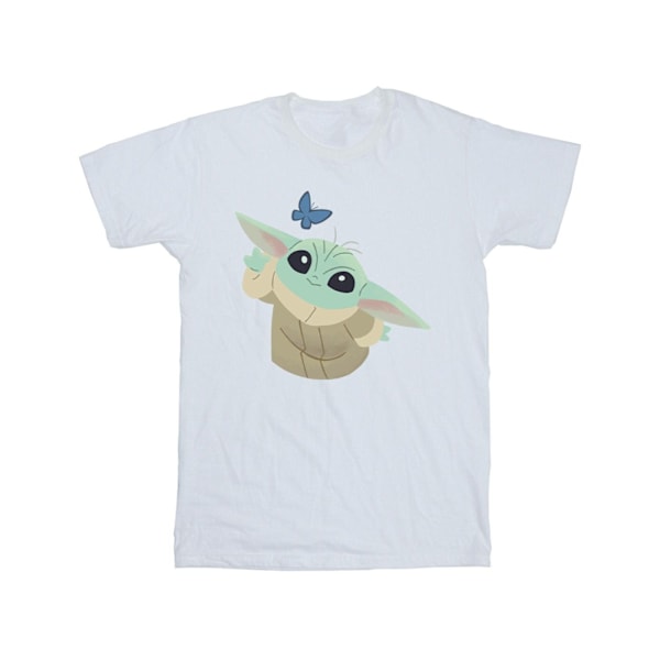 Star Wars The Mandalorian Butterfly Catching T-shirt för män S Vit White S
