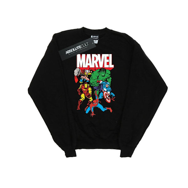Marvel Herr Grupp Hjälte Sweatshirt L Svart Black L