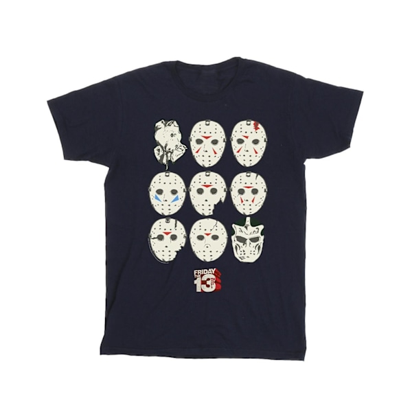 Fredagen den 13:e herr Jason masker T-shirt S marinblå Navy Blue S