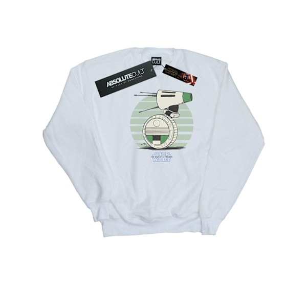 Star Wars Mens The Rise Of Skywalker D-O Rolling Green Sweatshirt White 4XL