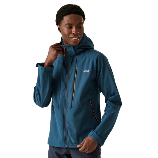 Regatta Herr Hewitts X Färgblock Softshelljacka 3XL Moonl Moonlight Denim/Fox 3XL