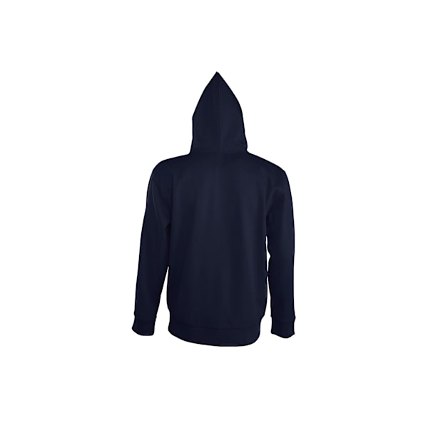 SOLS Herr Seven Full Zip Hooded Sweatshirt / Hoodie XXL Franska French Navy XXL