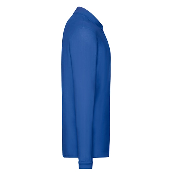 Fruit of the Loom Premium Pique Långärmad Poloskjorta L Royal Blue L