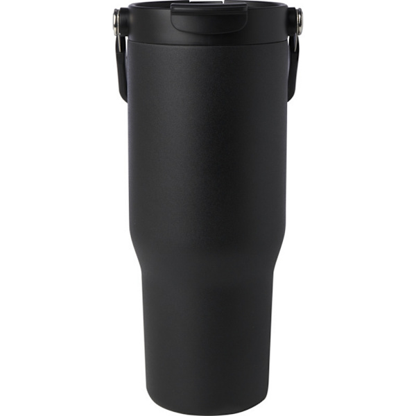 Bronx Dubbelfunktionslock Återvunnet Rostfritt Stål Isolerad 900ml Solid Black One Size