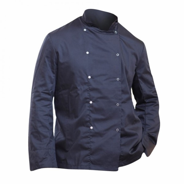 Dennys Mens Economy Long Sleeve Chefs Jacket / Chefswear 3XL Bl Black 3XL