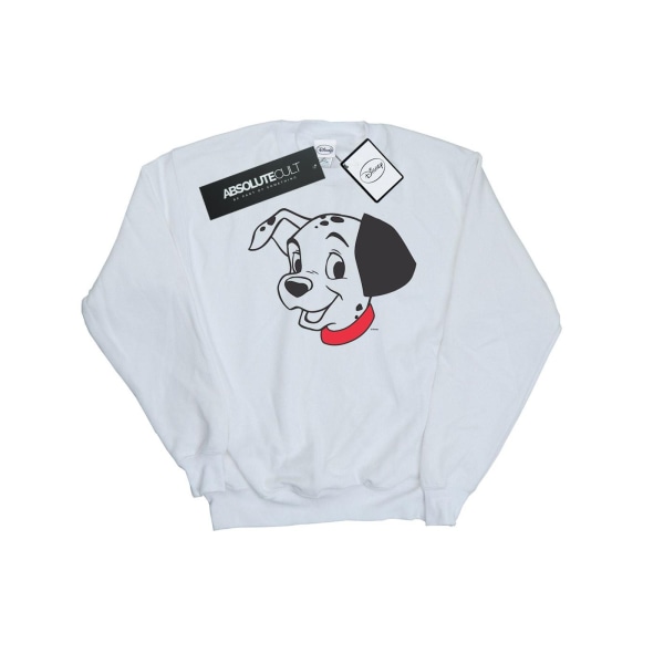 Disney Boys 101 Dalmatiner Dalmatin Head Sweatshirt 5-6 år White 5-6 Years