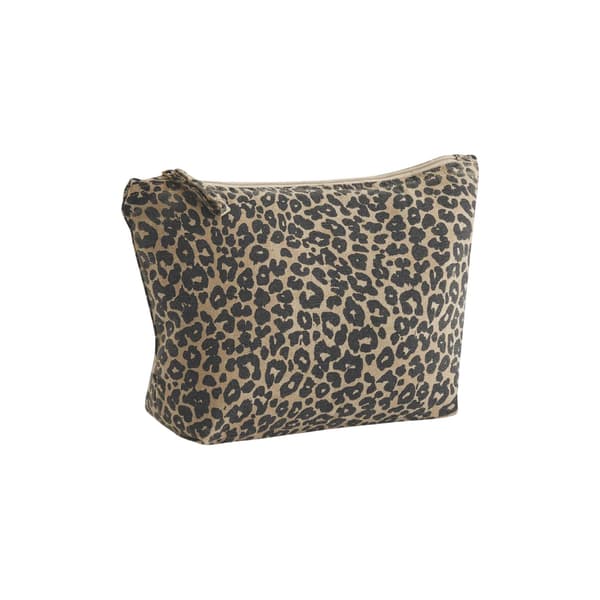 Westford Mill Leopardmönstrad Canvas 3.5L Tillbehörsväska En Storlek Black/Beige One Size