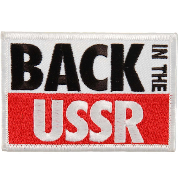 The Beatles Back In The USSR Strykjärnsmärke En Storlek Vit/Svart White/Black/Red One Size