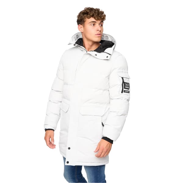 Crosshatch Milwaka Lång Vadderad Jacka för Män M Putty Putty M