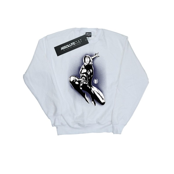 Marvel Herr Spider-Man Jump Spray Sweatshirt S Vit White S