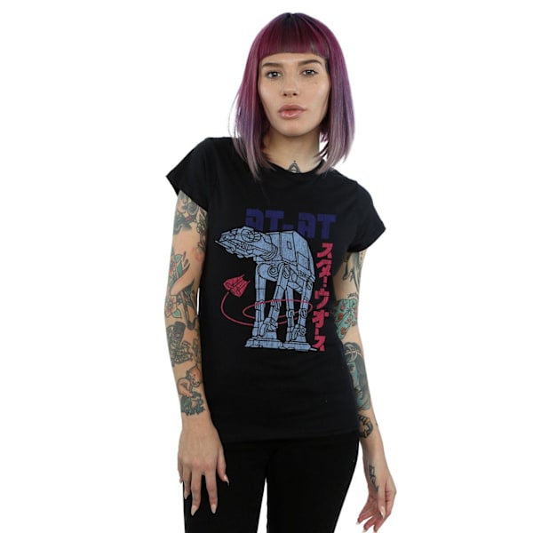 Star Wars Dam/Damer Kanji AT-AT Bomull T-shirt XL Svart Black XL