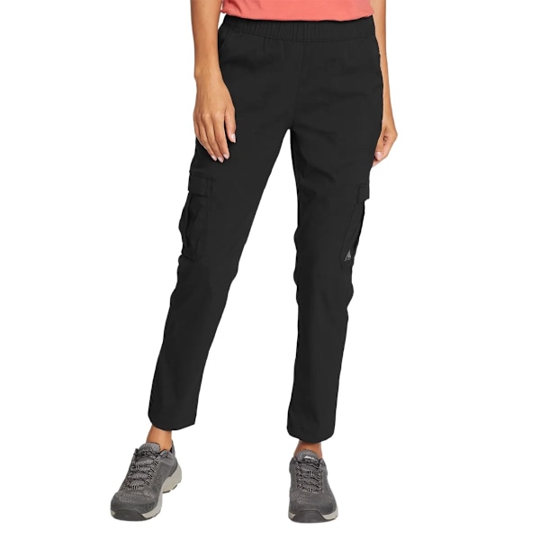 Eddie Bauer Dam/Kvinnor Guide Ripstop Cropped Ankle Cargo Tro Black XL
