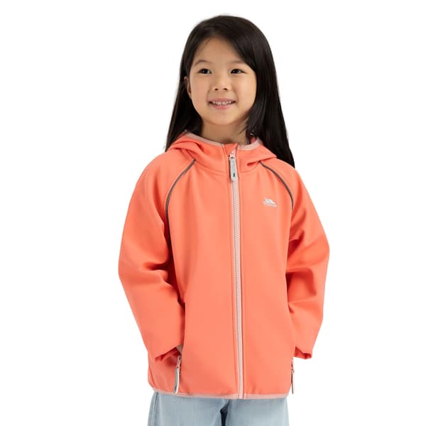 Trespass Belmoon Softshelljacka för Barn/Ungdomar 9-10 År So Soft Orange 9-10 Years